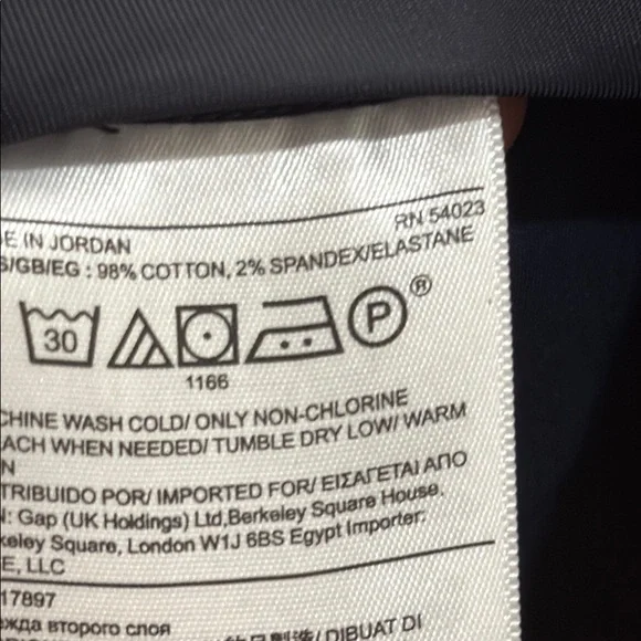 Rare floral Avery Banana Republic Floral Pants in Navy Pink cropped with pockets - Picture 6 of 10